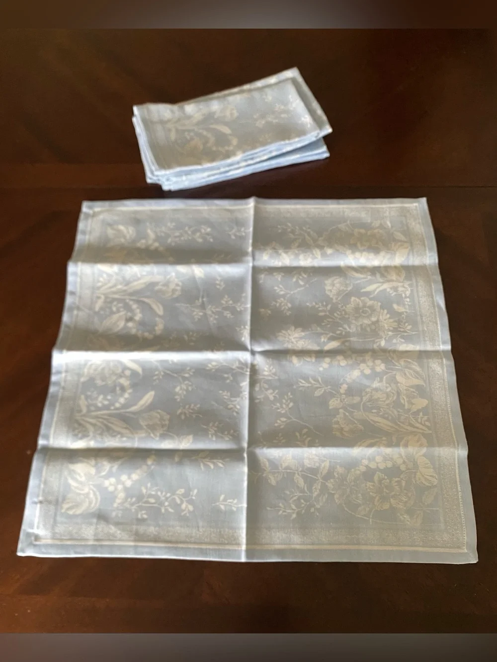 Williams Sonoma Primavera Jacquard Napkins, Set of 6 NWOT